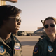 Lashana Lynch as Maria Rambeau and Brie Larson as Carol Danvers.
